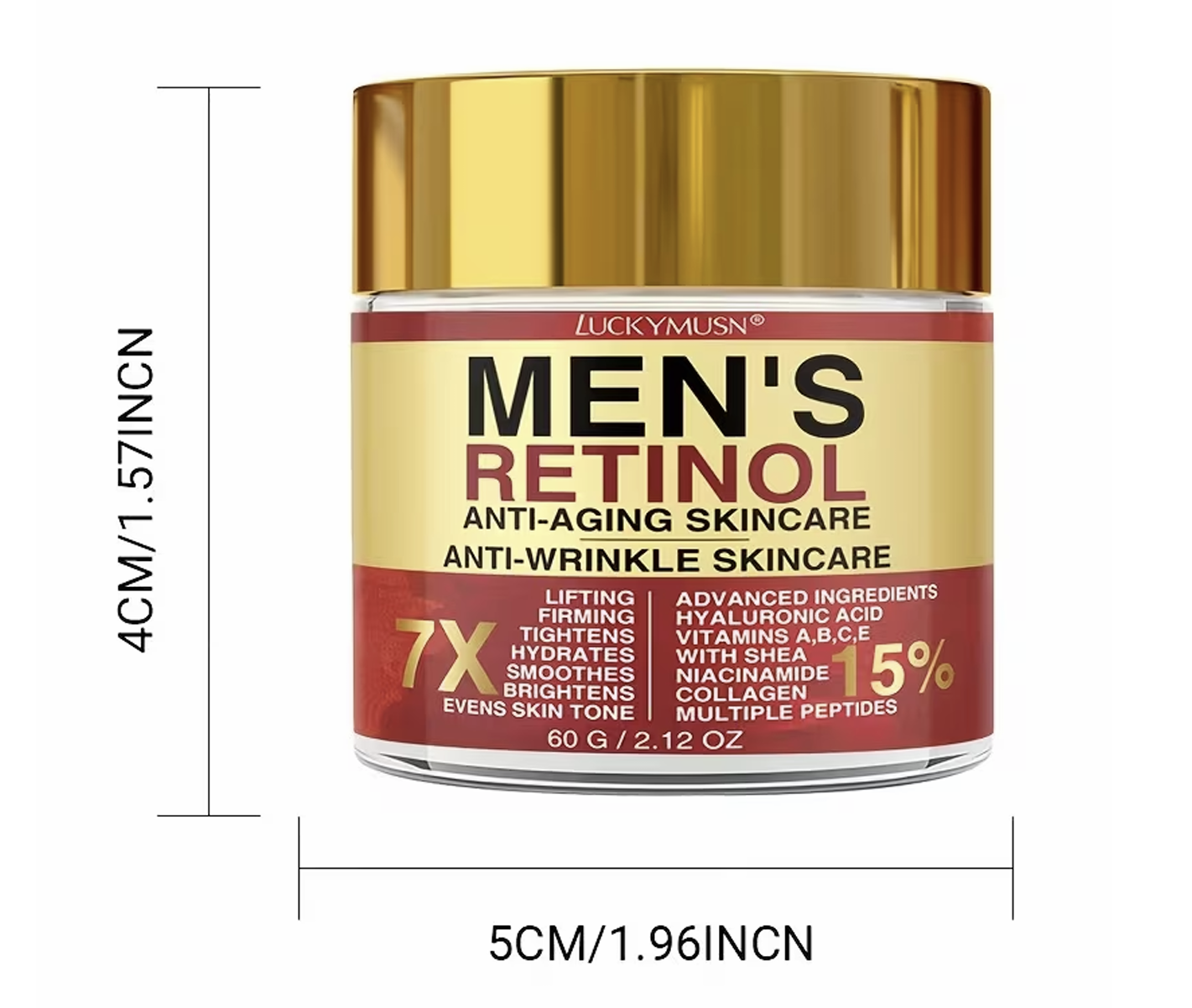 Advanced Retinol Moisturizer for Men – Hydrating, Anti-Aging Facial Cream