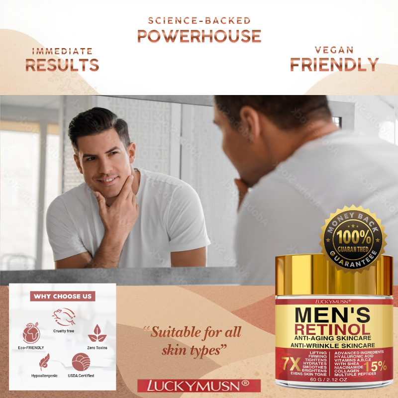 Advanced Retinol Moisturizer for Men – Hydrating, Anti-Aging Facial Cream
