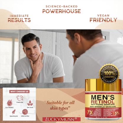 Advanced Retinol Moisturizer for Men – Hydrating, Anti-Aging Facial Cream
